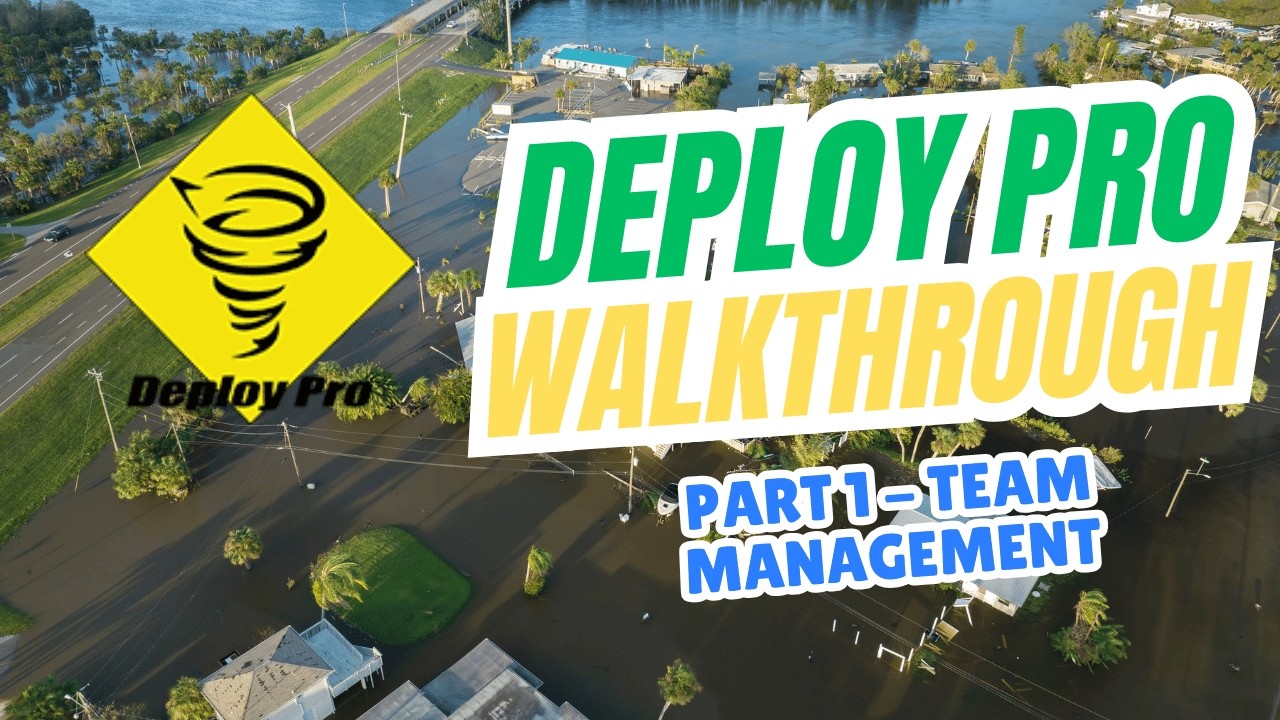 Deploy Pro Walkthrough - CERT Team Management System - CERT App, First ...